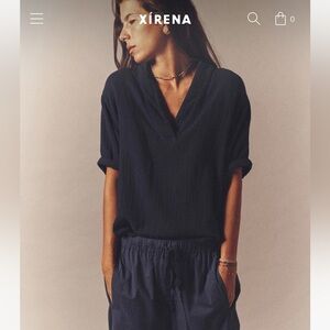Xirena Avery Top Size M North Star (Navy)
